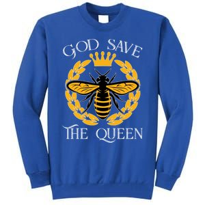 Bee Flowers God Save The Queen Nature Save The Bees Gift Tall Sweatshirt