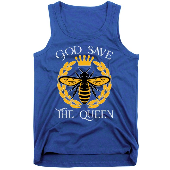 Bee Flowers God Save The Queen Nature Save The Bees Gift Tank Top