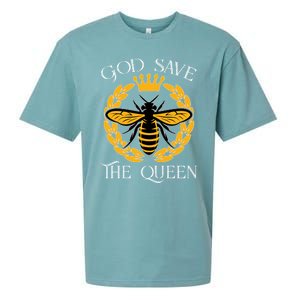 Bee Flowers God Save The Queen Nature Save The Bees Gift Sueded Cloud Jersey T-Shirt