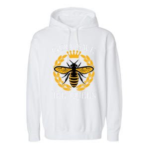 Bee Flowers God Save The Queen Nature Save The Bees Gift Garment-Dyed Fleece Hoodie