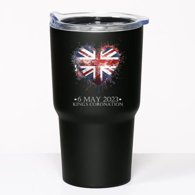 British Flag Heart King's Coronation. Union Jack Charles Tumbler