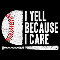 Baseball Fan Humor I Yell Because I Care Baseball Dads Impact Tech Backpack