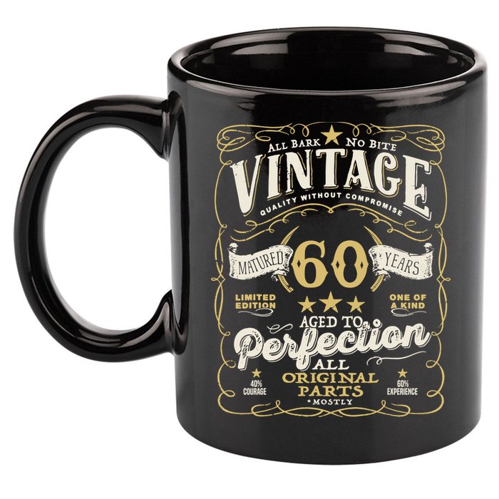 Birthday For Him 60th Birthday Aged To Perfection 11oz C Handle Ceramic Mug