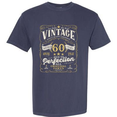 Birthday For Him 60th Birthday Aged To Perfection Garment-Dyed Heavyweight T-Shirt