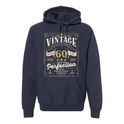 Birthday For Him 60th Birthday Aged To Perfection Premium Hoodie