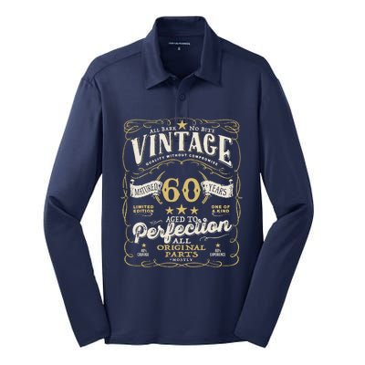 Birthday For Him 60th Birthday Aged To Perfection Silk Touch Performance Long Sleeve Polo