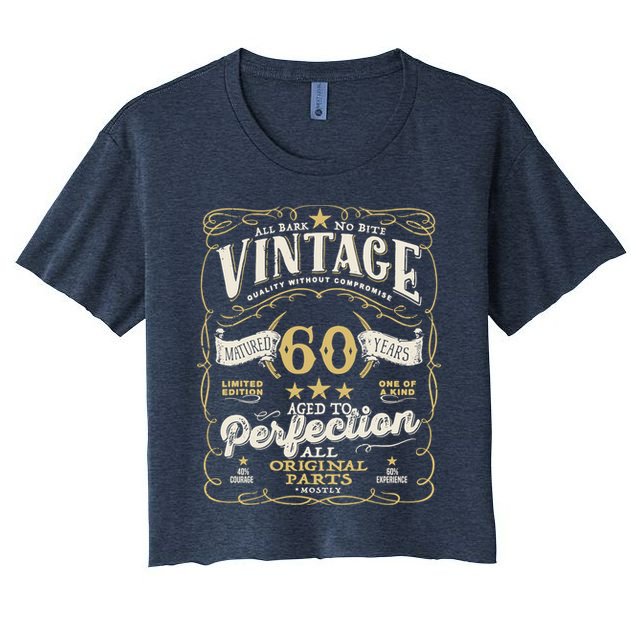 Birthday For Him 60th Birthday Aged To Perfection Crop Top