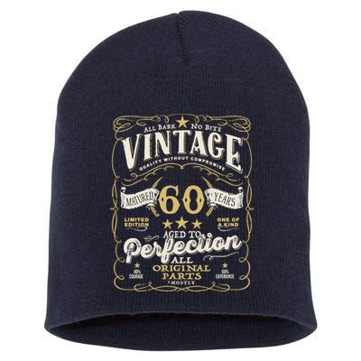 Birthday For Him 60th Birthday Aged To Perfection Short Acrylic Beanie