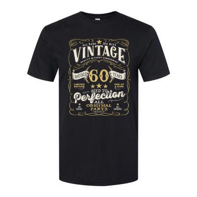 Birthday For Him 60th Birthday Aged To Perfection Softstyle CVC T-Shirt