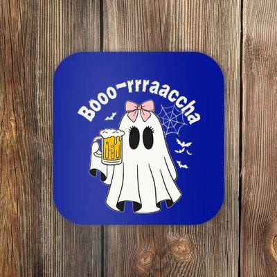 Booracha Funny Halloween Ghost Beer Design Borracha Coaster