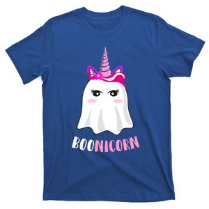 Boonicorn Funny Halloween Unicorn Ghost Pun Joke Gift Cool Gift T-Shirt