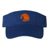 Bigfoot Fishing Halloween Fisherman Sunset Catching A Fish Valucap Bio-Washed Visor