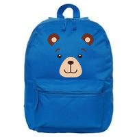 Bear Face Halloween Costume Gift 16 in Basic Backpack