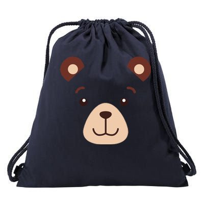 Bear Face Halloween Costume Gift Drawstring Bag