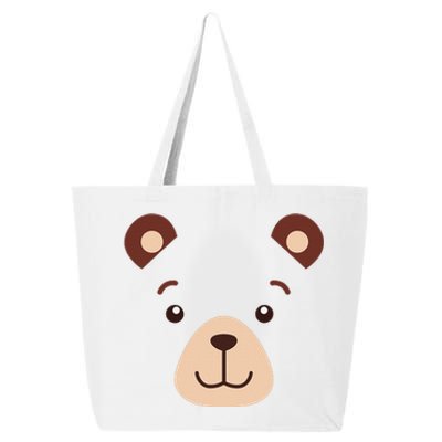 Bear Face Halloween Costume Gift 25L Jumbo Tote