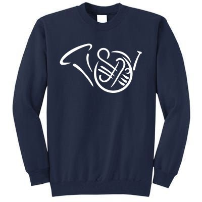 Bugle french horn Tall Sweatshirt