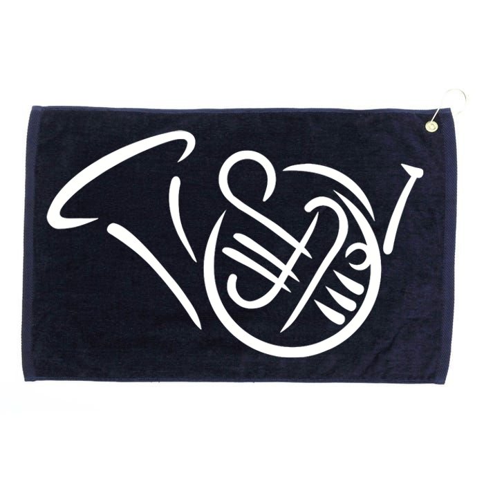 Bugle french horn Grommeted Golf Towel