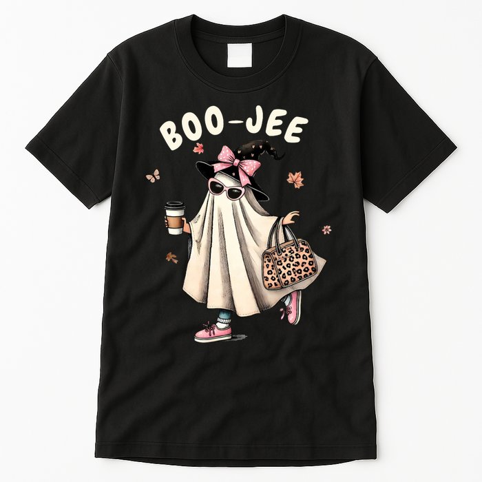 Boojee Funny Halloween Boujee Shopping Ghost Fall Tall T-Shirt