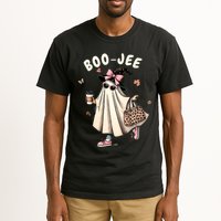 Boojee Funny Halloween Boujee Shopping Ghost Fall Tall T-Shirt