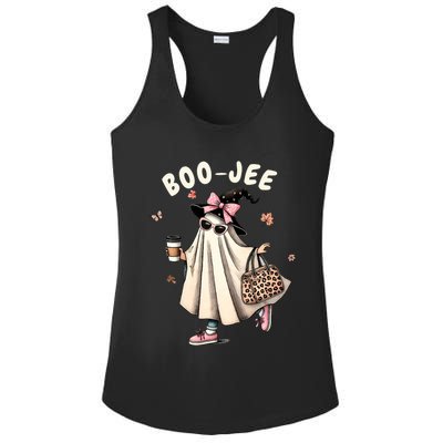 Boojee Funny Halloween Boujee Shopping Ghost Fall Ladies PosiCharge Competitor Racerback Tank