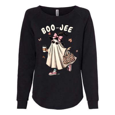 Boojee Funny Halloween Boujee Shopping Ghost Fall Womens California Wash Sweatshirt