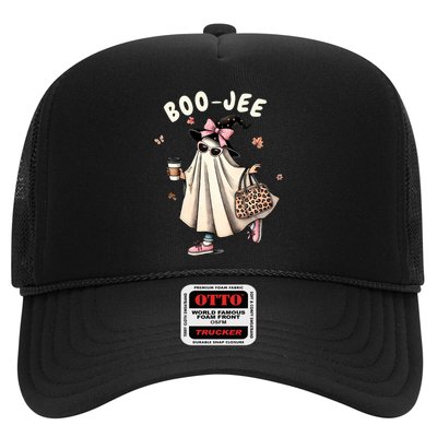 Boojee Funny Halloween Boujee Shopping Ghost Fall Trucker Hat
