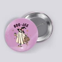Boojee Funny Halloween Boujee Shopping Ghost Fall Button
