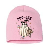 Boojee Funny Halloween Boujee Shopping Ghost Fall Short Acrylic Beanie