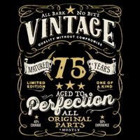 Birthday For Him 75th Birthday Aged To Perfection Cooling Performance Crew T-Shirt