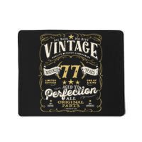 Birthday For Him 77th Birthday Aged To Perfection Mousepad