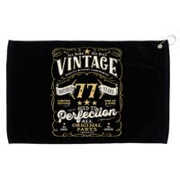 Birthday For Him 77th Birthday Aged To Perfection Grommeted Golf Towel