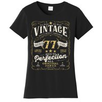 Birthday For Him 77th Birthday Aged To Perfection Women's T-Shirt