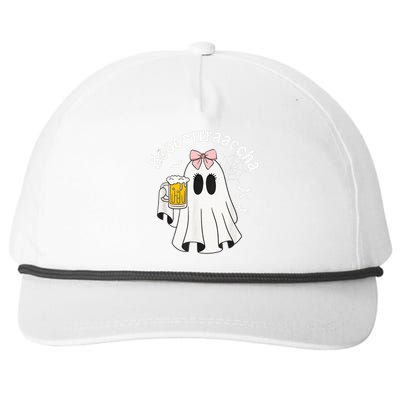 Booracha Funny Halloween Ghost Beer Design Borracha Snapback Five-Panel Rope Hat