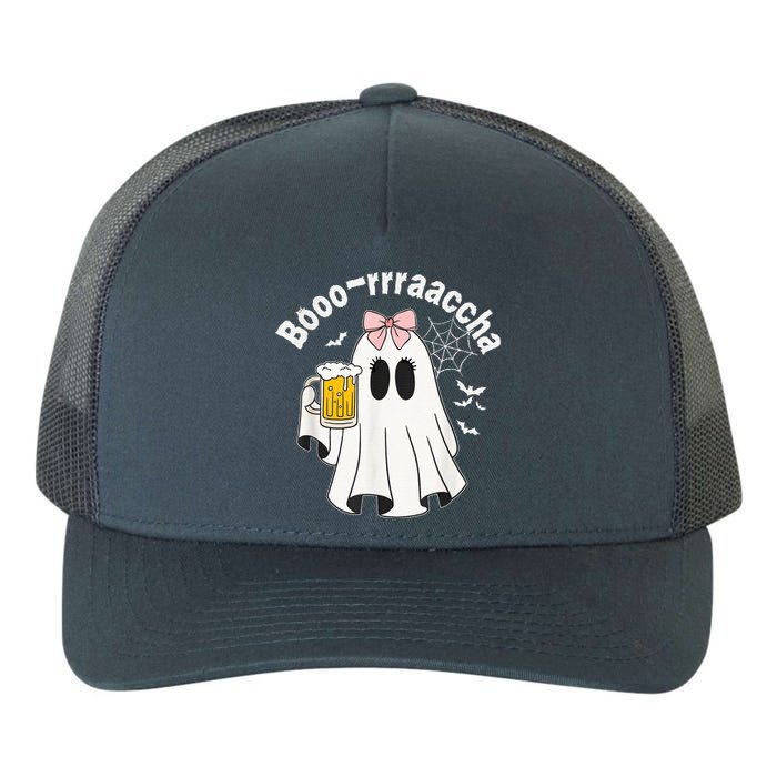 Booracha Funny Halloween Ghost Beer Design Borracha Yupoong Adult 5-Panel Trucker Hat