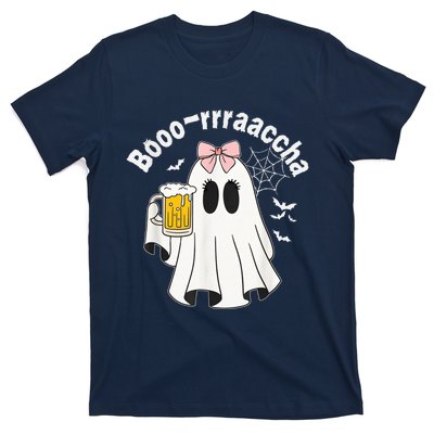 Booracha Funny Halloween Ghost Beer Design Borracha T-Shirt