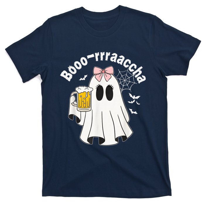 Booracha Funny Halloween Ghost Beer Design Borracha T-Shirt