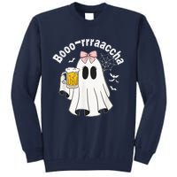 Booracha Funny Halloween Ghost Beer Design Borracha Tall Sweatshirt