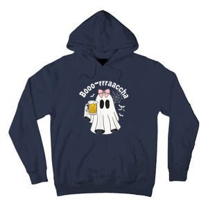 Booracha Funny Halloween Ghost Beer Design Borracha Tall Hoodie