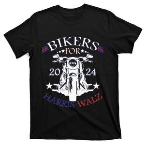 Bikers For Harris Walz 2024 Harris Waltz 2024 Election T-Shirt