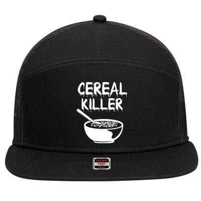 Breakfast Food Humor 7 Panel Mesh Trucker Snapback Hat