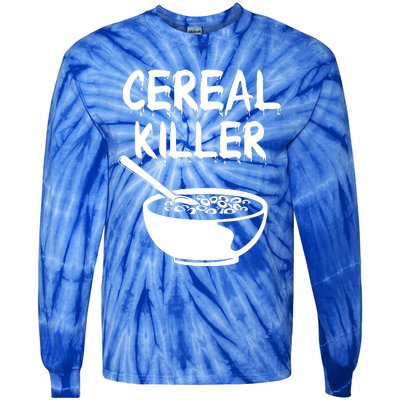 Breakfast Food Humor Tie-Dye Long Sleeve Shirt