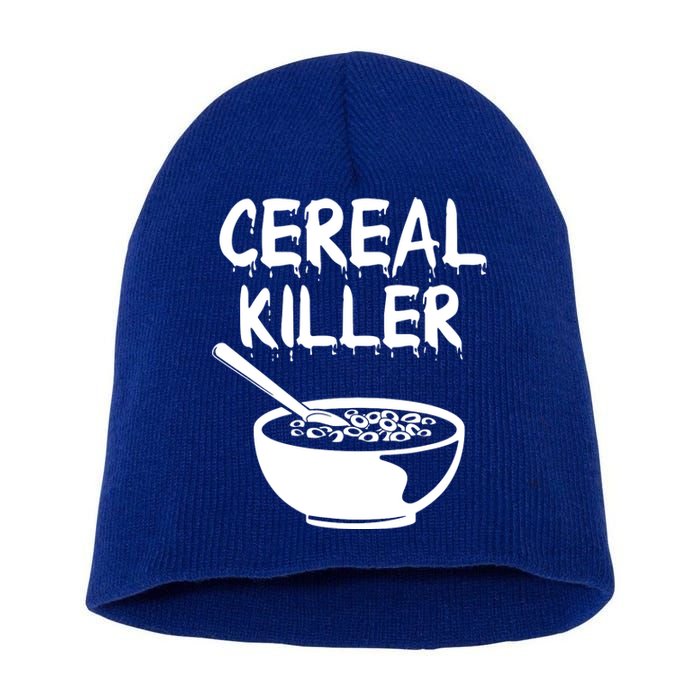 Breakfast Food Humor Short Acrylic Beanie