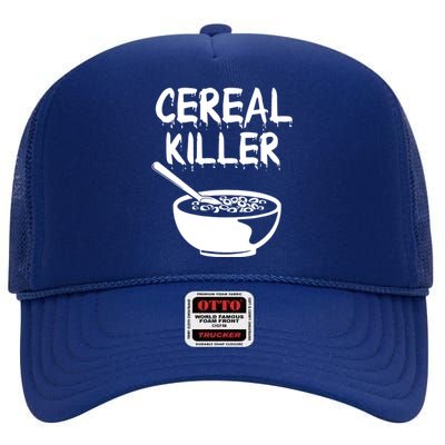 Breakfast Food Humor High Crown Mesh Back Trucker Hat