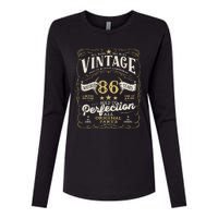 Birthday For Him 86th Birthday Aged To Perfection Womens Cotton Relaxed Long Sleeve T-Shirt