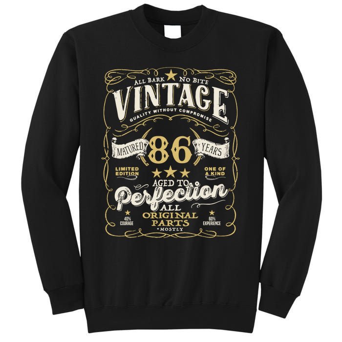 Birthday For Him 86th Birthday Aged To Perfection Sweatshirt