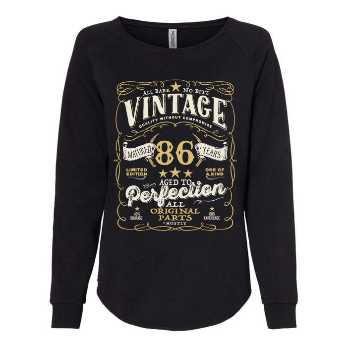 Birthday For Him 86th Birthday Aged To Perfection Womens California Wash Sweatshirt