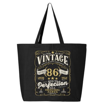 Birthday For Him 86th Birthday Aged To Perfection 25L Jumbo Tote