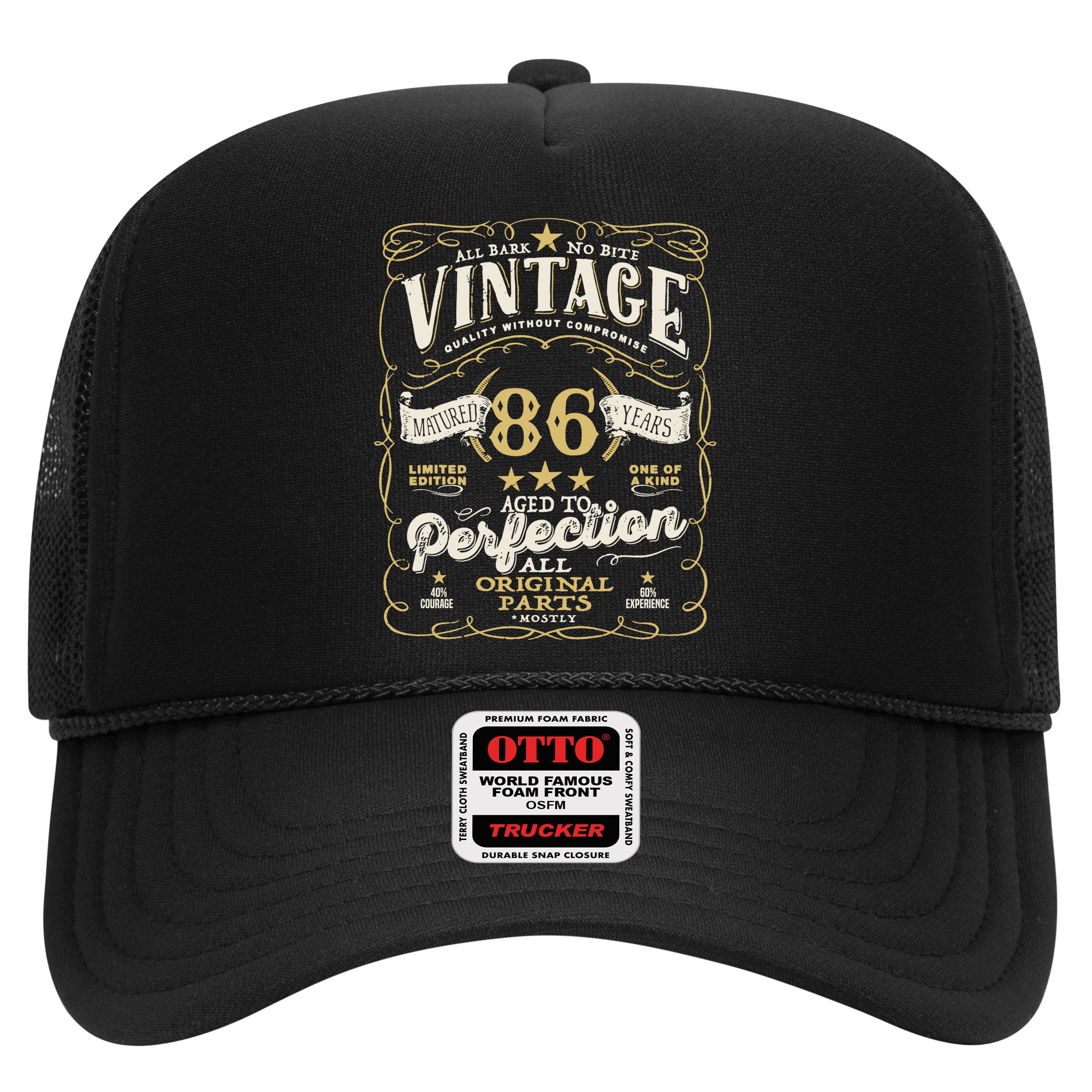 Birthday For Him 86th Birthday Aged To Perfection Hat