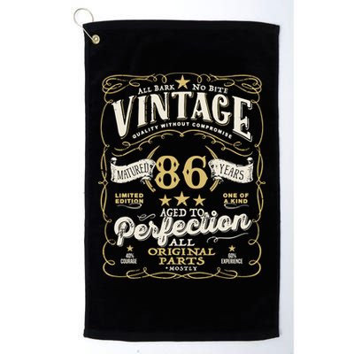Birthday For Him 86th Birthday Aged To Perfection Golf Towel