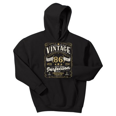 Birthday For Him 86th Birthday Aged To Perfection Kids Hoodie